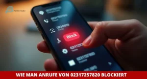 Wie Man Anrufe Von 02317257820 Blockiert: Eine Schritt-Für-Schritt-Anleitung