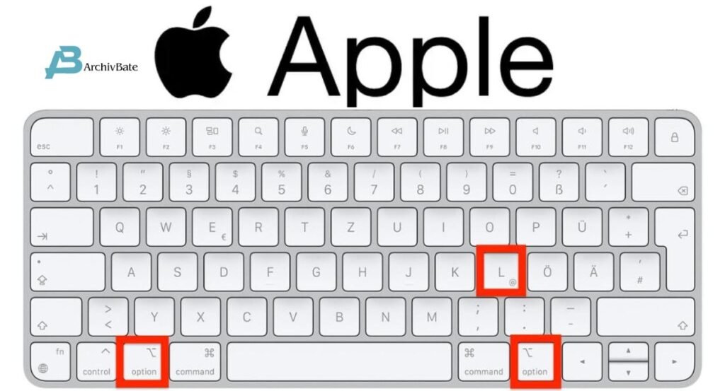 Apple Zeichen Tastatur